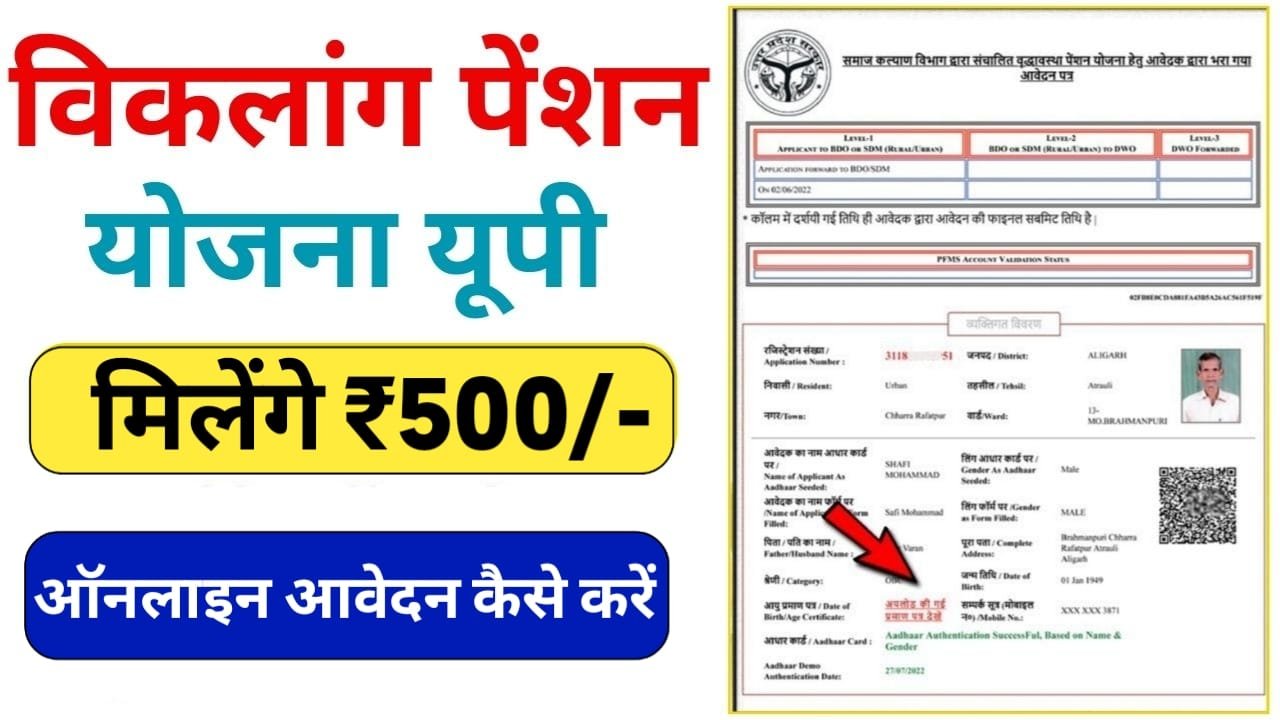 UP Viklang Pension Yojana 2024