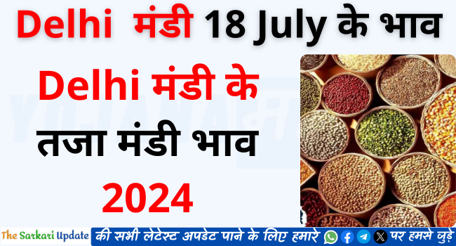 Delhi Mandi Ke Bhav 18 July 2024