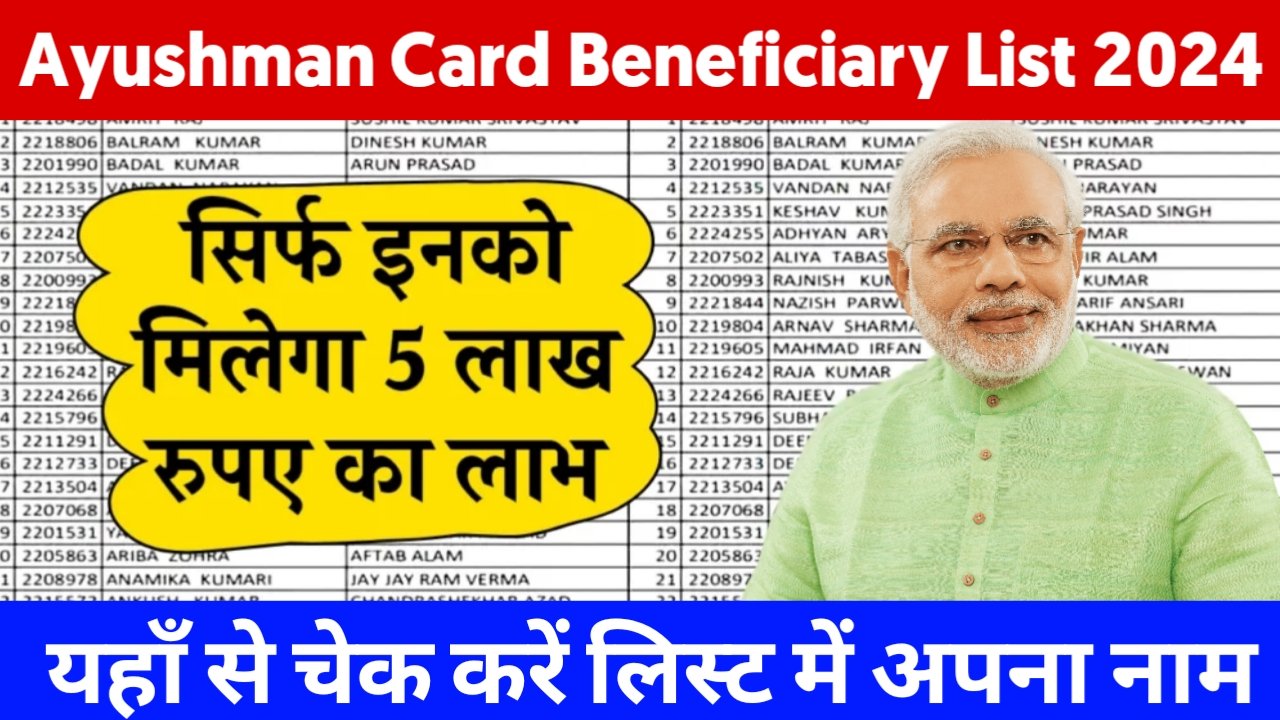 Ayushman Card Beneficiary List 2024